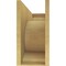 Ekena Millwork 12"W x 36"D x 24"H Classic Emerson Rough Cedar Woodgrain TimberThane Corbel, Primed Tan CORUR12X36X24EMRRCPR - alternate 2